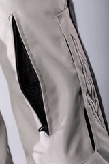 RST Endurance CE Textil-Motorradhose - Schwarz/Silber/Rot Kurze Motorradhosenbeine