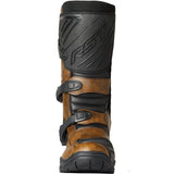 Braune RST Ambush wasserdichte Adventure-Motorradstiefel mit robustem Design und strapazierfähigem Material, geeignet für off-road Fahrten.