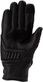 Schwarze RST Damen Roadster 3 CE Motorradhandschuhe aus Leder mit Schutzpolstern und Veloursdetails.