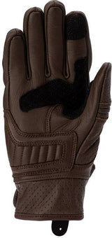 RST Damen Roadster 3 CE Motorradhandschuhe in Braun, hochwertige Lederhandschuhe mit Schutzfunktionen für Damen.