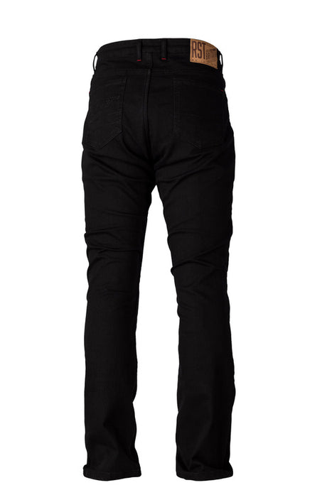 RST verstärkte Textil-Motorradhose mit geradem Bein in Schwarz, robuste Jeans-Design mit CE-Schutz für Motorradfahrer
