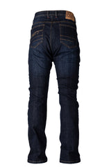 RST verstärkte Textil-Motorradhose mit geradem Bein in Dunkelblau Denim, robuste Jeans für Motorradfahrer