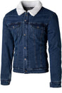 RST Sherpa Denim CE Textil-Motorradjacke - Blau