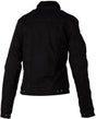 Schwarzene Damen Sherpa Denim CE Motorradjacke von RST mit klassischem Design und bequemen Textilmaterial.