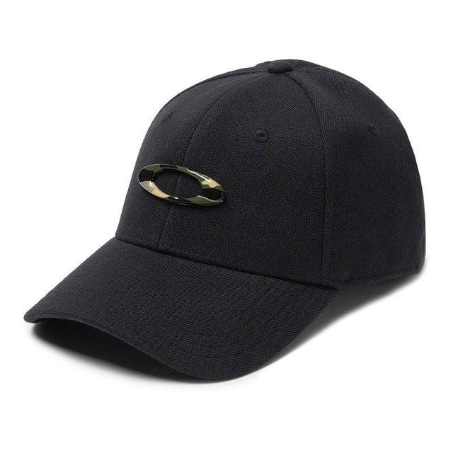 OAKLEY Tincan Cap in Schwarz und Camouflage, Freizeitbekleidung, mit verstellbarem Schnallenverschluss, gewebtes Logo vorne