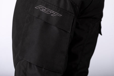Schwarze RST Alpha 5 RL Textil-Motorradhose Herren, kurze Hosen-Touring, strapazierfähiges Material, bequemer Sitz