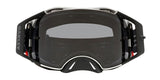 OAKLEY Airbrake MX-Brille mit schwarzen Tuff Blocks Rahmen, Gunmetal-Linse und grauem Gläsern für Motocross.