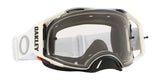 OAKLEY Airbrake MX-Brille mit weißen Tuff Blocks und klarer Linse, Schutzbrille für motocross und Offroad-Sport