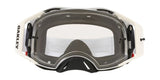 OAKLEY Airbrake MX-Brille mit weißen Tuff Blocks Rahmen und klarer Linse, Schutzbrille für Motocross mit strapazierfähigem Design