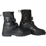 Schwarze RST ADV-X Mid Wasserdichte Adventure Motorradstiefel mit CE-Zertifizierung, robustes Design für off-road Fahrten.