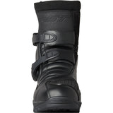 Schwarze RST ADV-X Mid wasserdichte Adventure Motorradstiefel mit CE-Schutz und strapazierfähigem Design, seitliche Schnallen und robuste Sohle