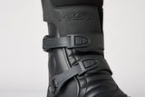 Schwarze RST ADV-X Mid Wasserdichte CE Motorradstiefel für Adventure-Touren, robustes Design, strapazierfähiges Material
