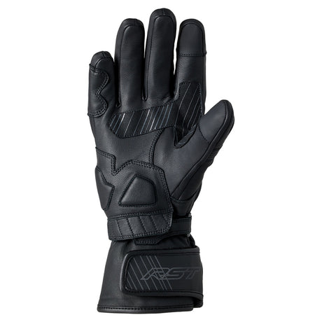 Schwarzer RST Flucrum Handschuh für Herren, CE-zertifiziert, aus robustem Material, ideal für Motorradfahrer, Detailaufnahme