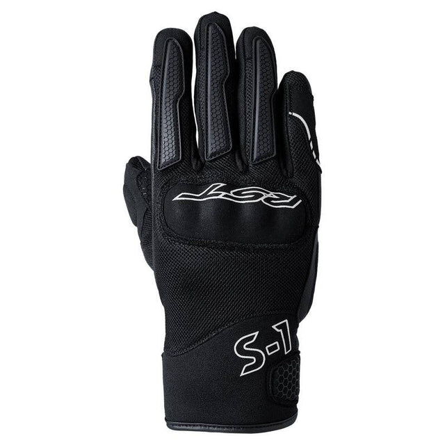 Weißer Damen-Motorradhandschuh RST S-1 Mesh CE mit atmungsaktivem Material und Schutzpolstern, Ansicht von vorne