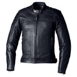 Schwarze RST Brandish2 CE Lederjacke für Herren, klassische Jacken-Form, detailreiche Verarbeitung, sichtbare Nähte und Lederstruktur