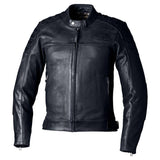 Schwarze RST Brandish2 CE Lederjacke für Herren, klassische Jacken-Form, detailreiche Verarbeitung, sichtbare Nähte und Lederstruktur