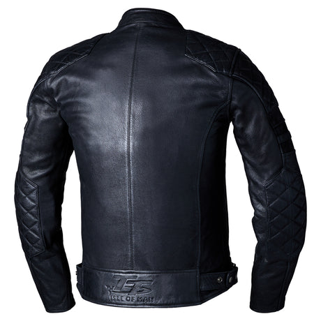Schwarze RST Hillberry2 CE Lederjacke für Herren, klassische Jacken-Edition, zeigt die elegante, langlebige Lederoptik.