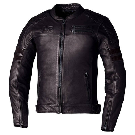 Braune RST Hillberry2 CE Lederjacke für Herren, klassische Jacken-Design, detailreiche Verarbeitung.