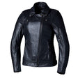 Schwarze Damen-Lederjacke RST Ripley2 CE, klassische Jacke aus Leder mit stylishen Details, frontal fotografiert