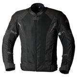 Schwarze RST Ventilator-XT CE Textil-Motorradjacke für Herren, touring Jacke mit Belüftung und Protektoren.