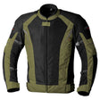 Graue RST Ventilator-XT CE Textil-Motorradjacke für Herren in Grün, touring Jacke mit Belüftung und reflektierenden Elementen.