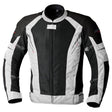 Schwarze und silberne RST Ventilator-XT CE Textil-Motorradjacke für Herren, touring Jacke mit Belüftung und reflektierenden Details
