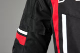 Herren Motorradjacket RST Pilot EVO CE Textil-Jacke in Rot, touring Style, mit Protektoren und reflektierenden Elementen