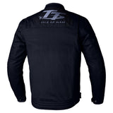 Schwarze RST Crosby2 CE Textil-Motorradjacke für Herren, klassische Motorradjacke mit Schutz und strapazierfähigem Stoff.