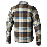 Braunes gebürstetes RST Textilhemd für Herren, urbanes Jacken-Design, mit Reißverschluss und Stehkragen, modischer Streetwear-Look