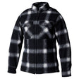 Schwarzes RST Textilhemd für Damen, gebürstet, Urban-Jacken-Design, modisches Oberteil, geeignet für Alltagslook.