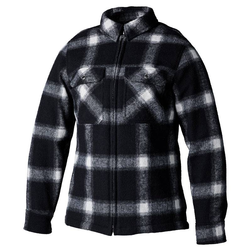 Schwarzes RST Textilhemd für Damen, gebürstet, Urban-Jacken-Design, modisches Oberteil, geeignet für Alltagslook.