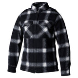 Schwarzes RST Textilhemd für Damen, gebürstet, Urban-Jacken-Design, modisches Oberteil, geeignet für Alltagslook.
