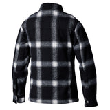 Schwarzes gebürstetes RST Textilhemd für Damen, urbanes Jacken-Design, gebürstete Oberfläche, modischer Damen-Style