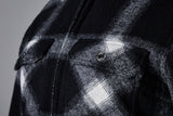 Schwarzes, gebürstetes RST Textilhemd für Damen in urbaner Jacken-Optik, gebürsteter Stoff, modischer Damen-Outdoor-Look