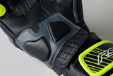 RST Fulcrum Motorradhandschuhe Herren in Neon Gelb, robuste Handschuhe mit Schutzpolster und atmungsaktivem Material.