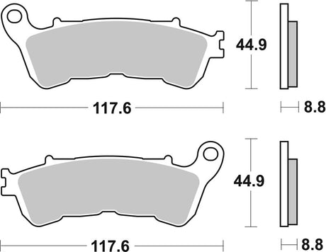 BREMB BRAKE PADS 07063XS SINTER METAL