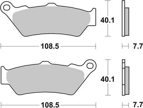 BREMB BRAKE PADS 07BB03SA SINTER METAL