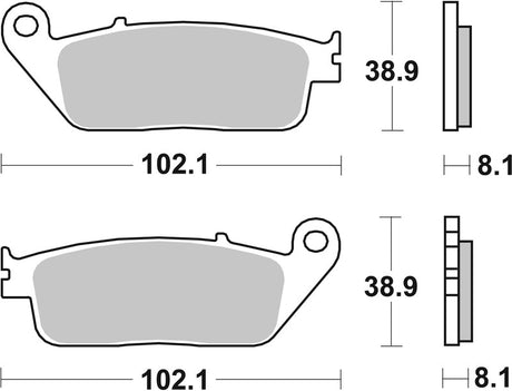 BREMB BRAKE PADS 07HO30LA SINTER METAL