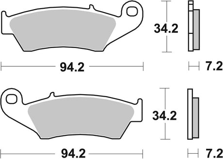 BREMB BRAKE PADS 07KA17SD SINTER METAL