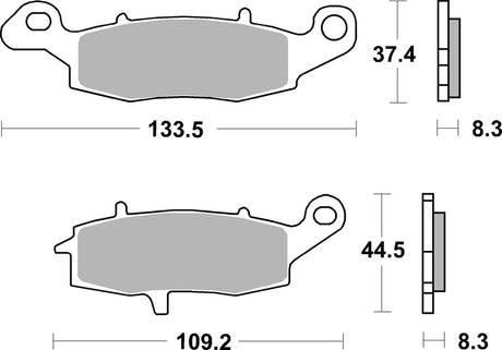 BREMB BRAKE PADS 07KA1807 ORGANIC