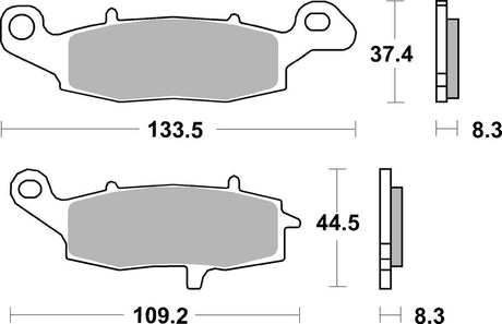 BREMB BRAKE PADS 07KA1907 ORGANIC