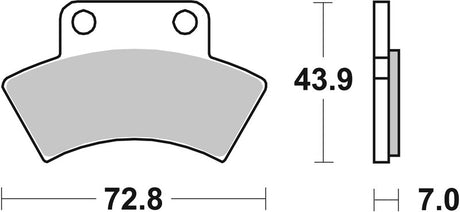 BREMB BRAKE PADS 07PO03SD SINTER METAL