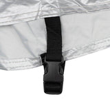 OXFORD Aquatex Abdeckplane für Motorrad und Scooter mit Topcase, wetterfeste schwarze und silberne Indoor/Outdoor Abdeckung