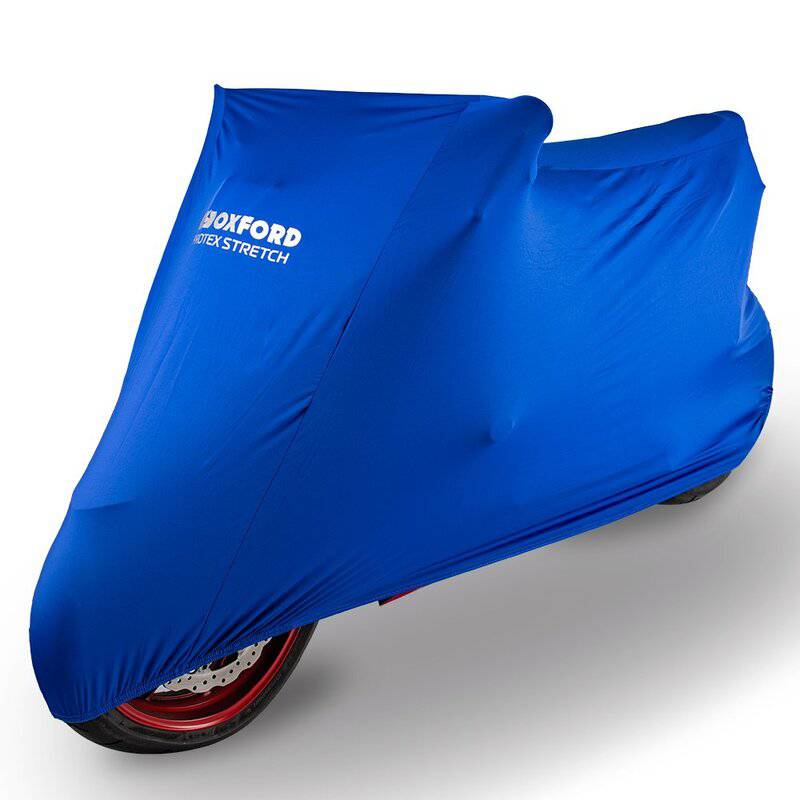 OXFORD Indoor Abdeckplane Protex Stretch Blau - Motorrad / Scooter
