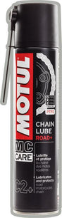 Motul MC Care C2 Road Kettenspray in 400ml Sprayflasche, geeignet für Motorrads Kettenpflege und Schmierung.
