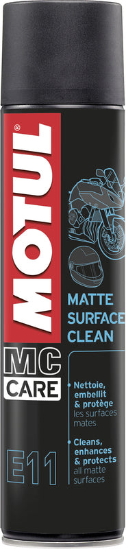 MOTUL MC Care E11 Matte Clean Reiniger Spray für matte Oberflächen, 400 ml, flasche, Reinigungslösung