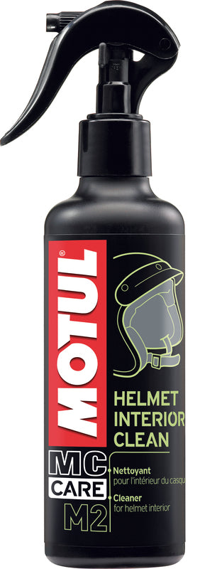 Motul M2 Helminnenreiniger Spray, 250 ml, biologischer Reiniger gegen Parasiten, sichtbar in der sprühfähigen Flasche