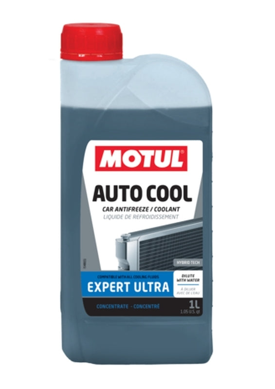 Motul Auto Cool Expert Ultra Kühlmittel in 1L Flasche, Kühlsystem-Konzentrat für Fahrzeuge, klare Flüssigkeit