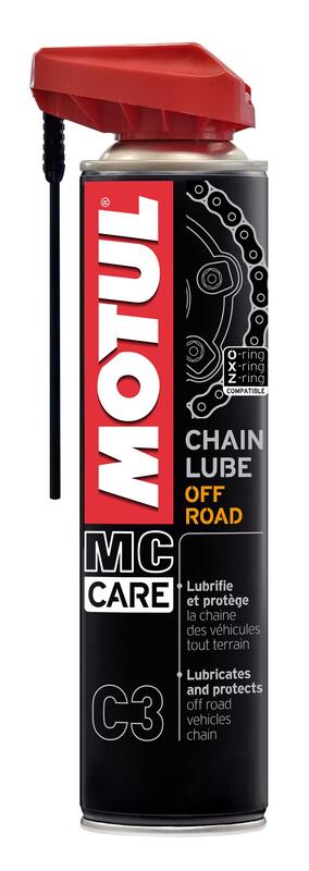 MOTUL MC Care C3 Off-Road Kettenspray in 400ml Sprühflasche, geeignet für Kettenpflege bei Off-Road-Fahrzeugen