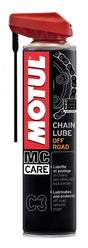MOTUL MC Care C3 Off-Road Kettenspray in 400ml Sprühflasche, geeignet für Kettenpflege bei Off-Road-Fahrzeugen